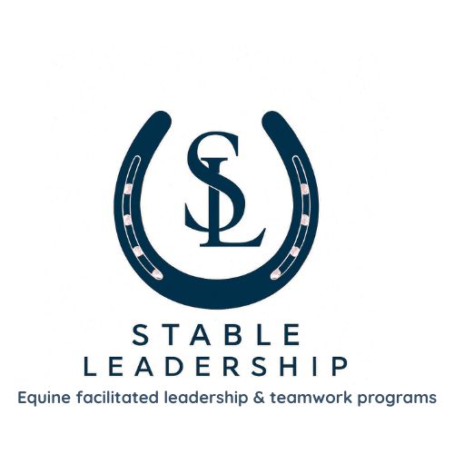 Stable Leadership logo with descriptor quicksand